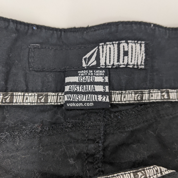 Volcom Stone Black Chino Shorts - Picture 4 of 7